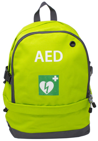 Green AED Defibrillator Rucksack
