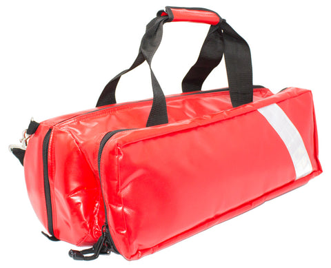 Red Wipe Down Waterproof Paramedic Oxygen Entinox Barrel Bag