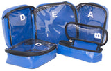 Blue Wipe Down Waterproof First Aid Organiser Compartment inside Bag