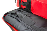 Inside Red Paramedic Oxygen Entonox Ambulance Barrel Bag